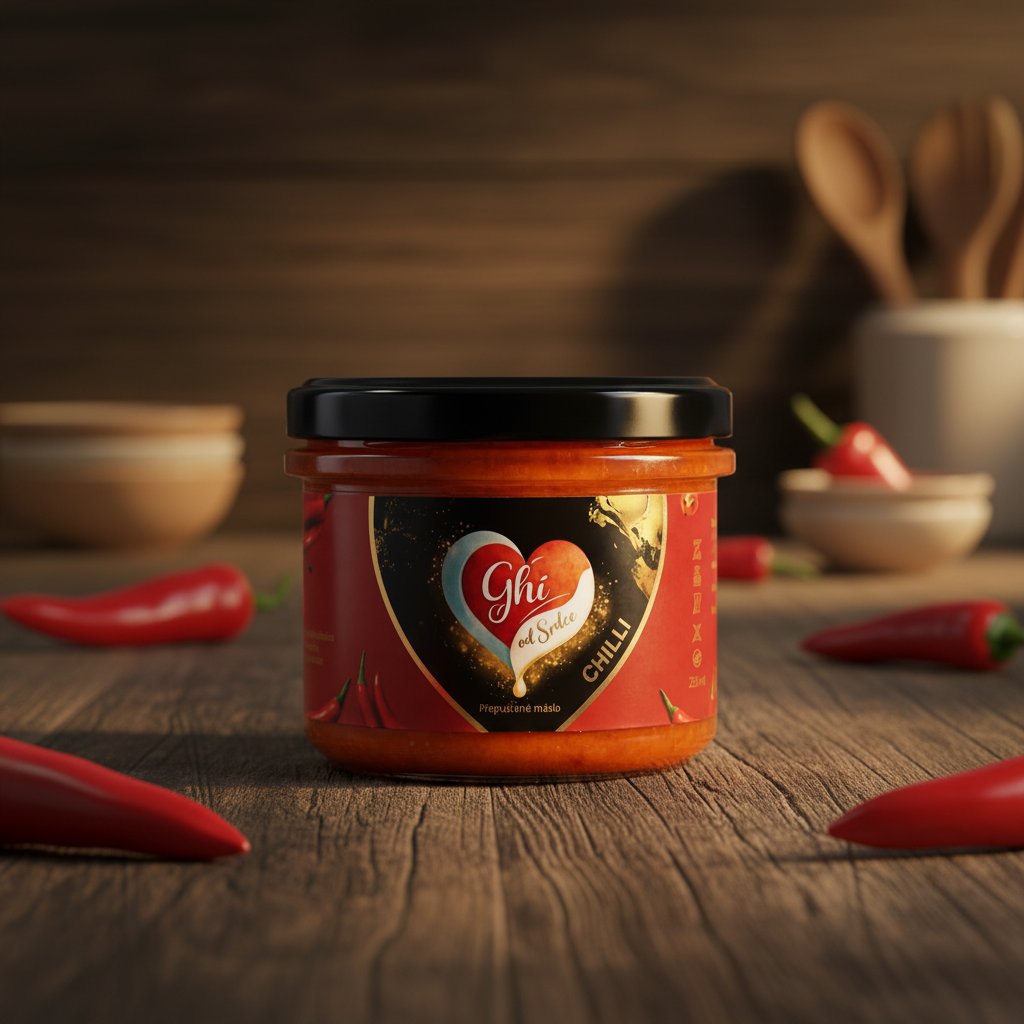 Ochucené ghí Chilli 235 ml